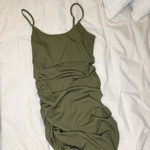 Planet Gold Army Green BodyCon Dress size L